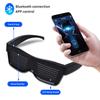 USB Charging Dress Up Stage Prop Bluetooth Luminous Glasses Christmas Bar Party Dynamic APP Glasses