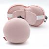 2 in 1 Travel Pillow With Eye Mask Striped Business Style Multi Use Portable Neck Pillow Compact Practical