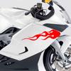 Flame Exterior Accessories Scratch Sticker Marks Headlight Decal Creative Car Sticker Waterproof