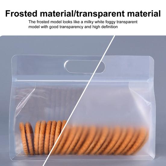 10 шт., удобные сумки для хранения продуктов, многоразовые, широкого применения, прозрачные ПЭТ-мешки для хранения свежих продуктов, сумки на молнии для домашнего использования