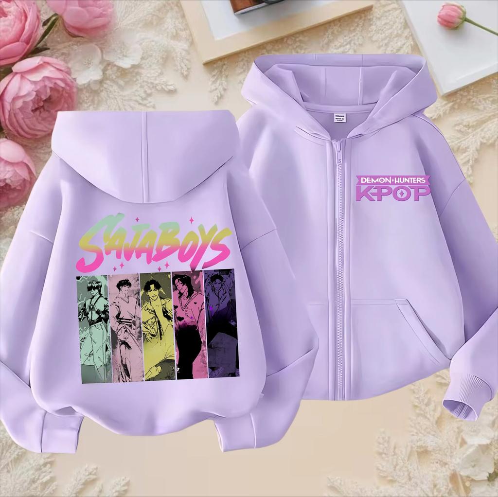 Hoodies Sweatshirts Girls Kids Girls Sweatshirt Zip Purple Hoodie Casual Top Hoodie Kids Clothing