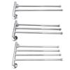 Stainless Steel Towel Shelf Lightweight Towel Hanging Rod Rotation Activity Rag Shelves Saving Space for Bathroom Kitchen