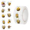 Cartoon Bee Decorative Stickers: 500 Sheets/Roll for Envelopes and Handbooks
