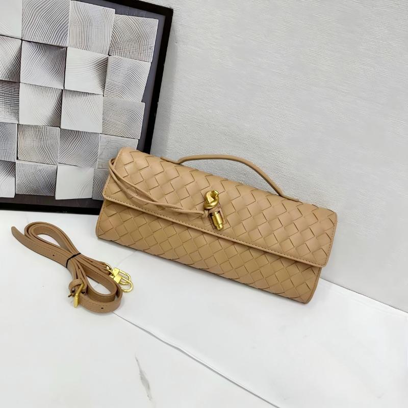 Hand-woven Bag, Hardware Lock, Dinner Bag, High-end Shoulder Bag, Women's Underarm Clutch Bag
