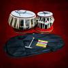 Stainless Tabla Drum Set, Steel Bayan, Sheesham Wood Daya With Free Gatta, Hammer And Carry Bag