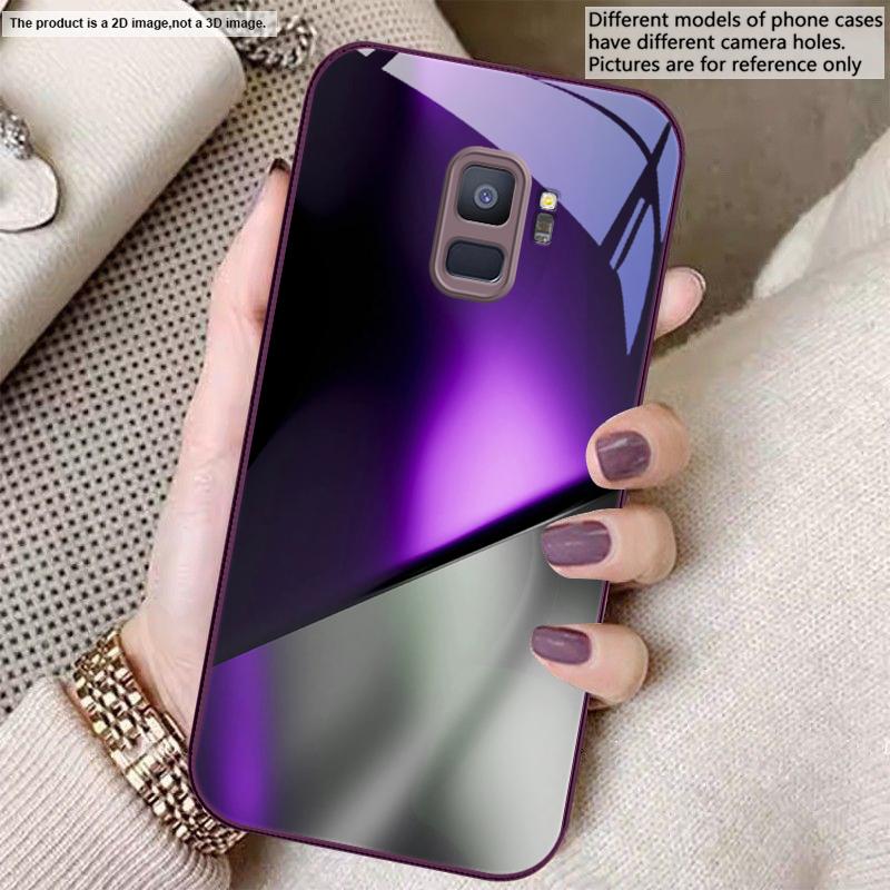 Загадочный цвет и свет Для Samsung S26 S22 S8 9 10 S20 Ultra S21 Pro S22 Plus S23 FE S24Ultra S25 Edge S24+ Стеклянный Чехол для Телефона