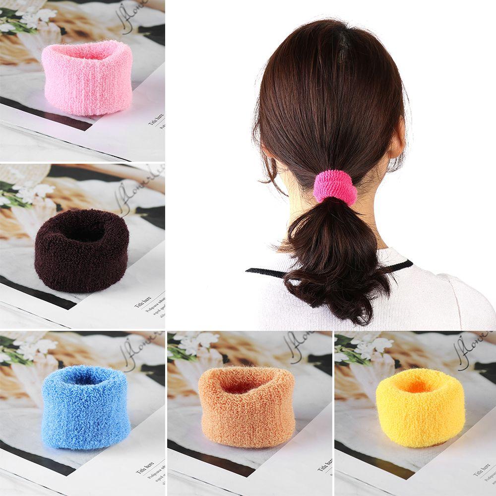 Women's Fashion Rope Big Wide Elastic Accessories Ponytail Hair Holders Hair Tie Rubber Bands