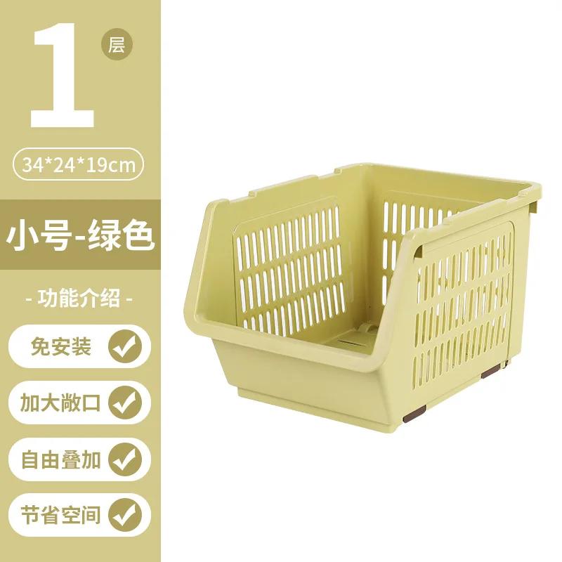 Кухонная многоуровневая стойка для хранения овощей и фруктов, многофункциональная, суперпозиционная, передвижная корзина для хранения бытового мусора