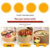 500ml Kraft Paper Disposable Takeout Bowl with PP Lid