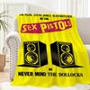 Rock Band S-Sex P-Pistols Легкое фланелевое одеяло 240 г Мягкое, приятное для кожи, для охлаждения летом