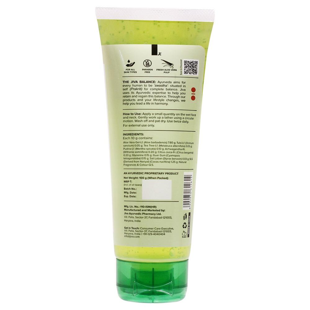 Jiva Aloe Mint средство для умывания лица увлажняющее 100 г