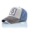 Unisex Baseball Cap Men Women Fashion Wolf Embroidery Snapback Hat Spring Summer Cotton Denim Caps