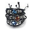 Arrival Vintage 12 Constellations Leather Bracelet  Men Women Personality Alloy Charm Bracelet