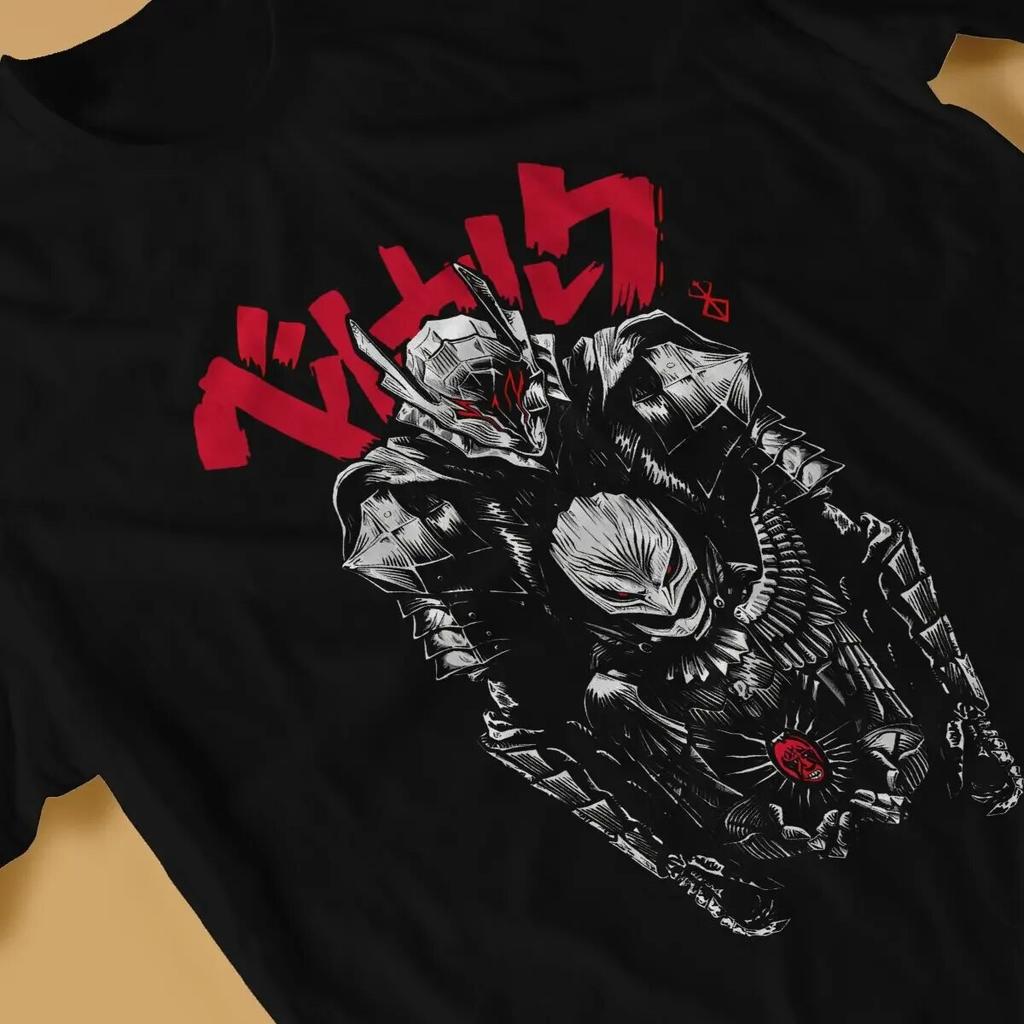 Graphic T-shirt Unisex Swordsman And The Hawk T Shirts Berserk Anime Cotton Clothes Funny Short Sleeve O Neck Tees New Arrival