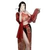 Новый антикварный Дуньхуанский Фэйтянь Экзотический Ханфу Униформа Костюм Секс Нижнее Белье Сексуальный Печатный Прозрачный Карман на Животе