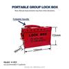 Portable Group Lockout Box | Safety LOTO Lock Box for Multi-Person Management (12/13 Padlocks)