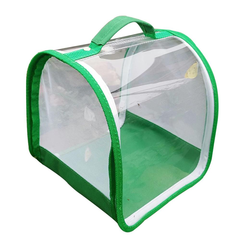 Clear PVC Insect Butterfly Habitat Cage Portable Outdoor Insect Observer Collapsible Critter Box for DIY Insect Observation