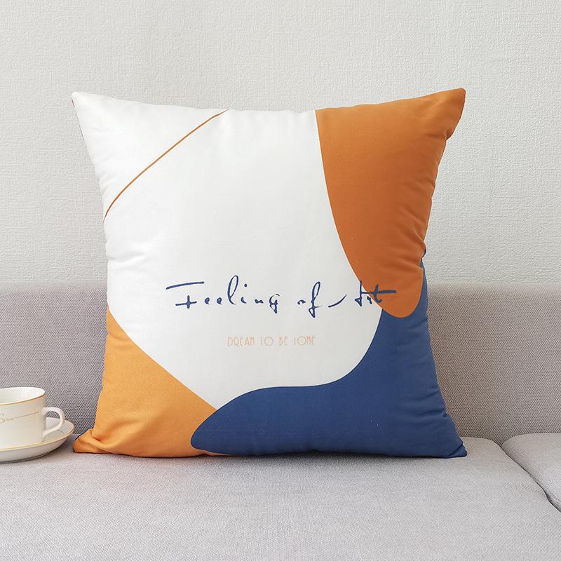 Скандинавский стиль Наволочка Коричневая Современная Простая Наволочка для диванной подушки Короткий плюш Чехол для автомобильной подушки Без наполнителя