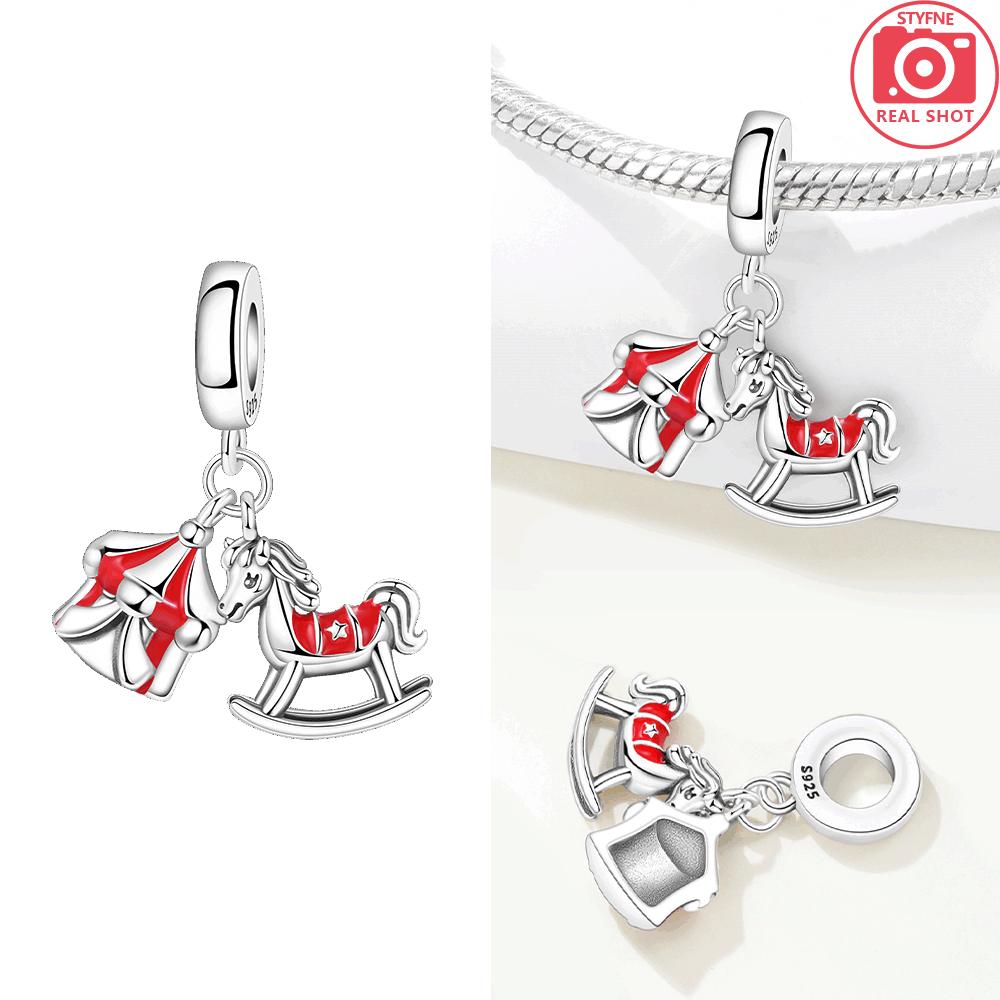 Anniversary Charms Copper Original Cute Lamb Mouse Cheese Animal Fox Dragonfly Beads Fit Bracelet Women Jewelry Diy Gift