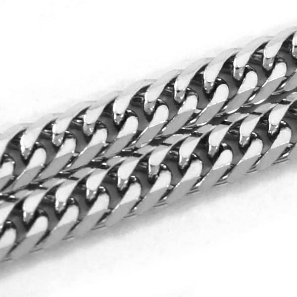 Ожерелье Kihei из чистой платины Pt1000 W6 сторон 55 см 20 г сертифицированная печать монетного двора Платиновая цепочка Kihei двойная 6 сторон 6 сторон Pt999 Сделано в Японии [APRE]