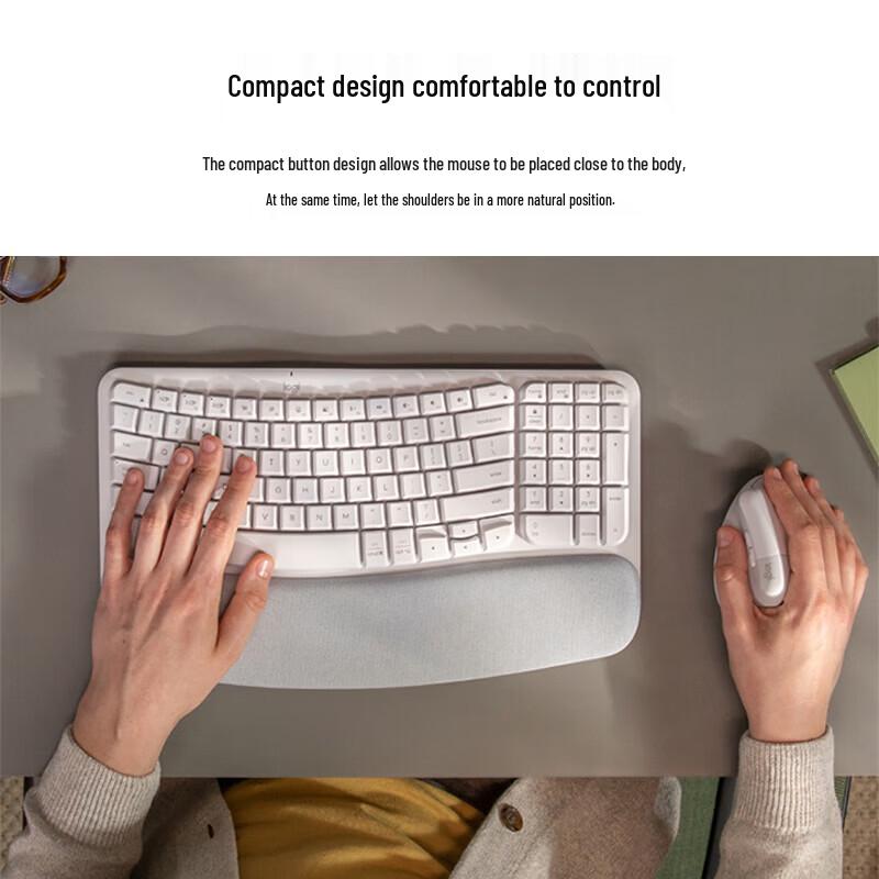 Беспроводной эргономичный набор клавиатура + мышь Logitech Wave Combo