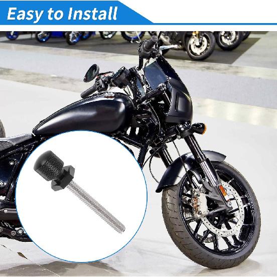 Windshield Bolts for Harley Davidson Touring Street Glide/Street Glide Specials 14-24 1 Pc Long Bolt 2 Pcs Short Bolts Aluminum Alloy Black