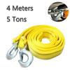1pc 4M Car Tow Cable Heavy Duty 5 Ton Trailer Rope Towing Pull Rope Strap Hooks Van Road Recovery Car Accessories