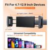 Держатель для планшета с удлинительным рычагом для подголовника автомобиля, регулируемый держатель для iPad для заднего сиденья автомобиля, обращенный назад для детей, младенцев, автомобильное крепление подходит для 4,7"-13" сотового телефона