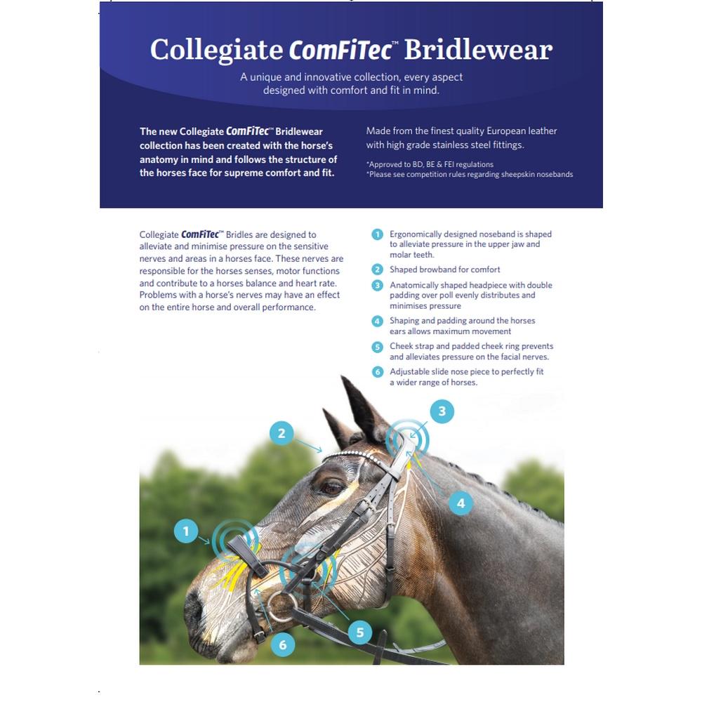 Collegiate Comfitec Crystal Leather Bridle
