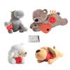 Heartbeat Dog Toy for Separation Anxiety Sleep Aid Soft Plush Sleeping Buddy Dogs Hippopotamus Stress Relief for Barking