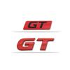 AAWI1 3D Car Sticker GT Logo Metal Emblem Badge Decals compatible compatible for 206 207 307 208 2008 RCZ GT Polo Golf 5 7 Passat B5
