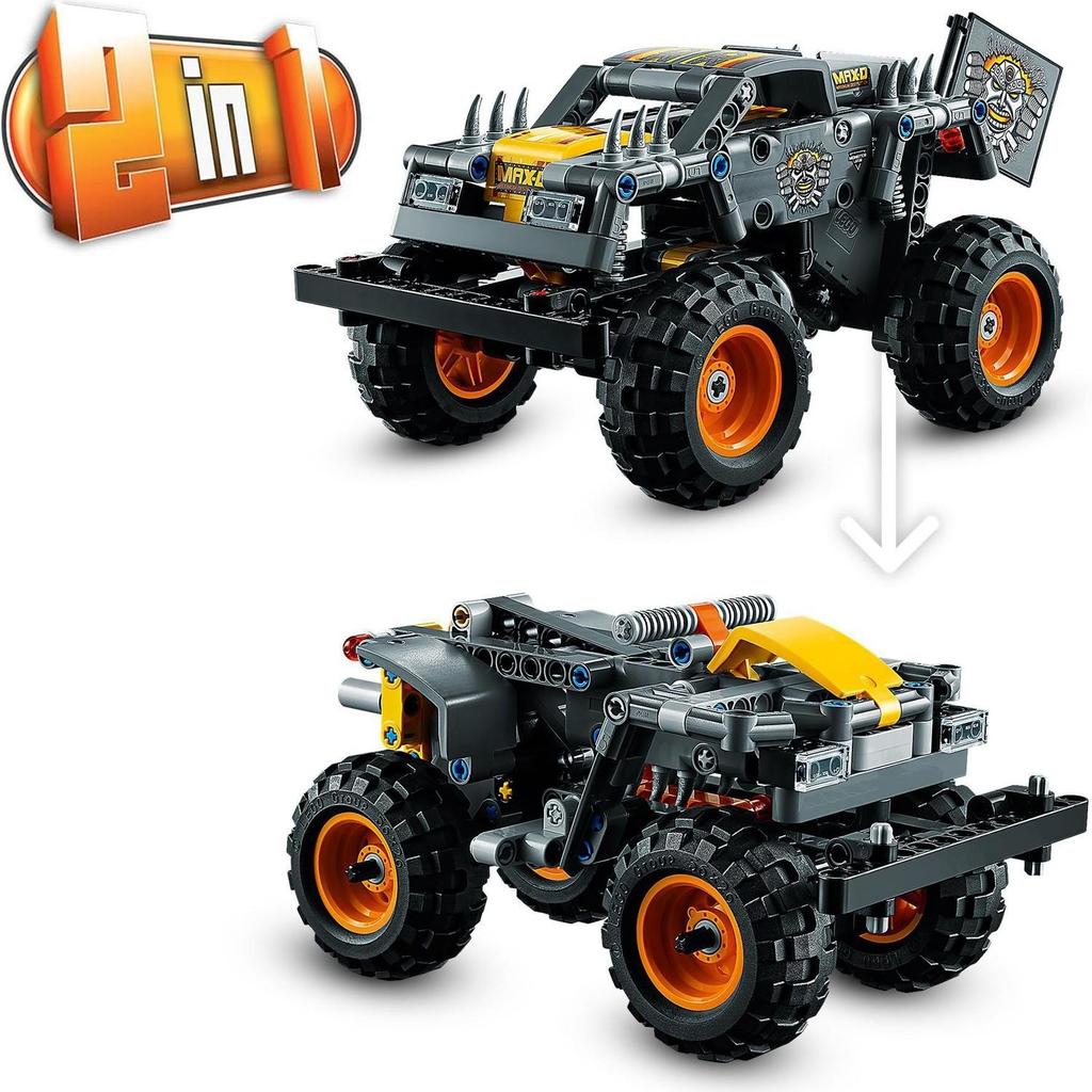 LEGO Technic Monster Jam Max-D 42119 Набор для сборки моделей для мальчиков и девочек, которые любят игрушки Monster Truck, новый (230 шт.),многокрасочный