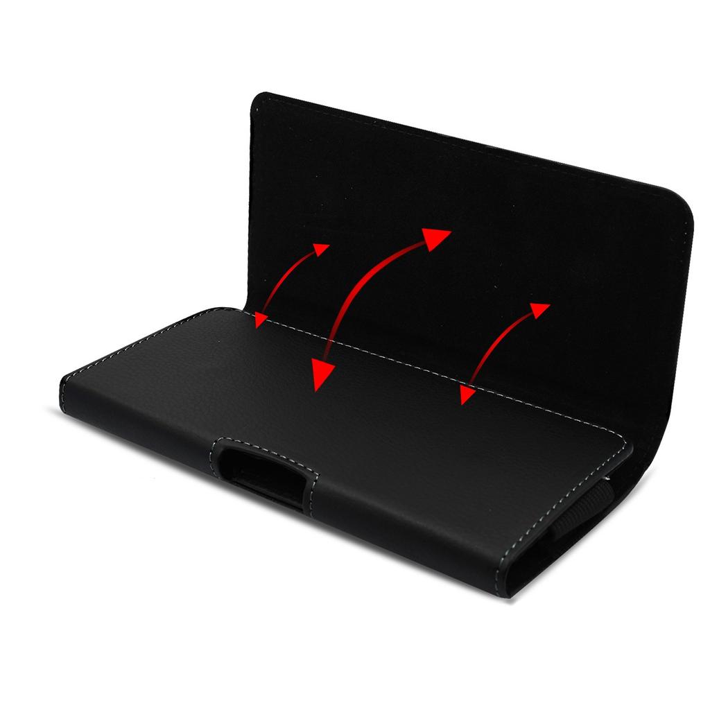 Waist Bag Travel Hiking Mobile Phone Case Cover Genuine Leather Phone Belt Pouch Purse Card Pack