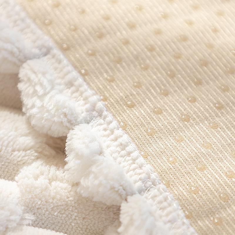 Поглаживание Кошек Подушка для Дивана Зимняя Утолщенная Нескользящая Плюшевая Подушка для Сиденья Современная Простая Бежевая Накидка на Диван Полотенце Накидка Ткань Зима