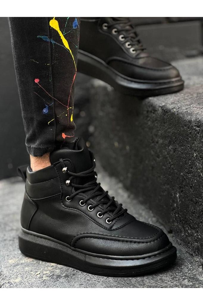 Men's Fashion Faux Leather Flat Heeled Booties Bootie Skin Lace Up Bootie Orthopedic Sole Half Ankle Boots Shoes