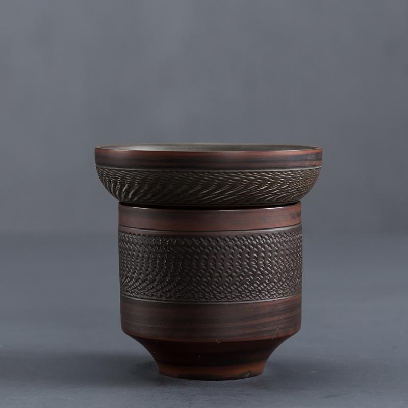 Группа фильтров для чая Jianshui Purple Pottery, ситечко для чая, фарфоровое отверстие для фильтра, подставка для фильтра, принадлежности для чайной церемонии KungFu, чайные принадлежности