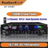 110/220В 555BT Динамический усилитель звука экрана HiFi Стерео Цифровой Bluetooth Усиление Для дома Автомобиля Театра караоке Макс. 2500 Вт