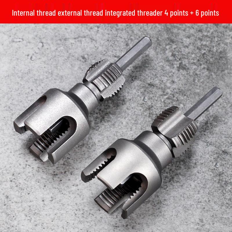 Дан Пайп Резьбонарезной станок: Интегрированный внутренний и внешний ППР набор для врезки труб горячим расплавом (1/2'' & 3/4'')