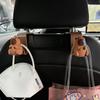 Three-Dimensional Cute Capibara Car Hook Car Seat Back Hanger Car Clip Car Seat Hanger Hooks Car Interior Accessories Car