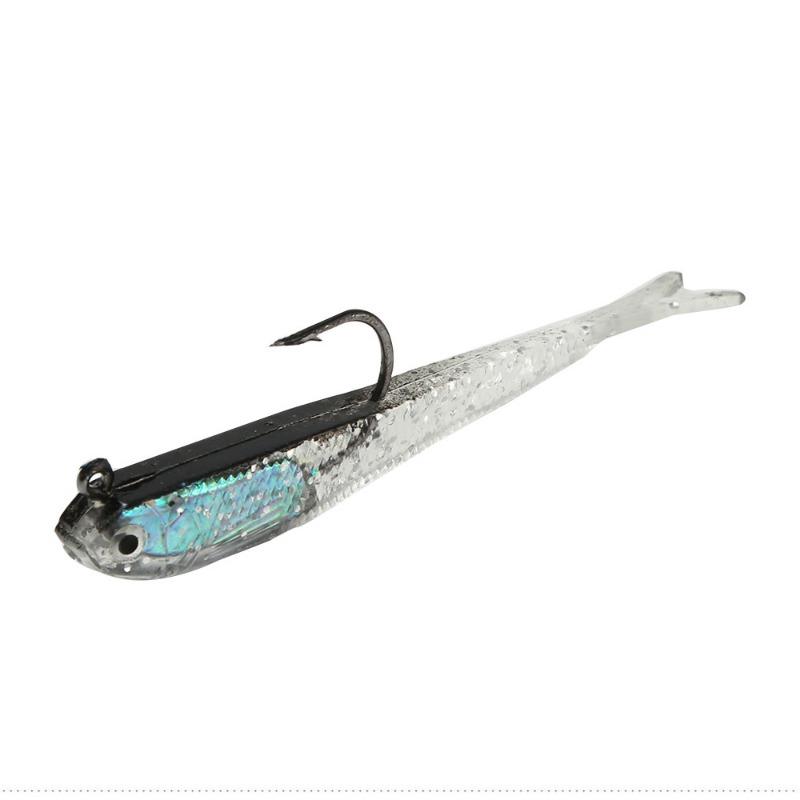 10PCS hook small fish bag lead fish 7.5cm6.5g color bag lead soft fish sea fishing, fishing supplies