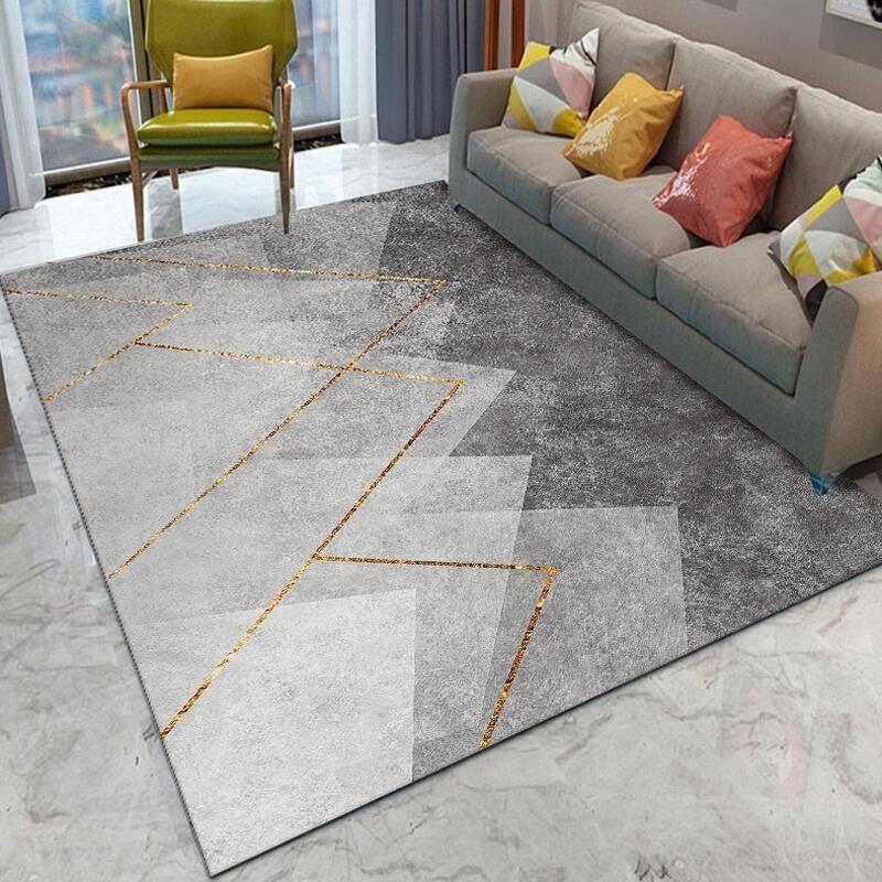 Геометрический узор, Прочный и мягкий коврик большой площади для спальни, гостиной, декоративный коврик для пола для помещений/улицы различных размеров