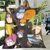 Super Clear 3D Naruto Bed Blanket Office Home Hiking Picnic Thick Quilt Fashionable Bedspread Flannel Blanket
