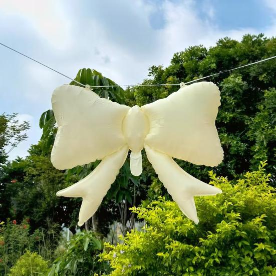 5 Pcs Bow Balloons Large Bowtie Foil Balloon for Bow Theme Birthday Party Wedding Baby Shower Mouse Party Supplies