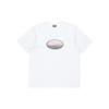 Stussy Печатный пуловер с круглым вырезом Американская винтажная футболка Унисекс футболки Белый 3903742