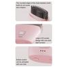 Mini Rechargeable Straightener Brush Portable Travel Lightweight Fast Heating Hot Comb 3 Temperature Setting Adjustable Electric Hair Styling Brush