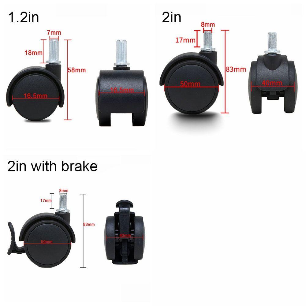 Запасные колеса Мебель Универсальные колеса с тормозами Офисное кресло Ролик Инструмент Ролик стула