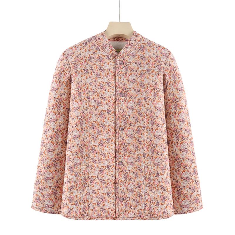 Теплое хлопковое пальто на бархатной подкладке для женщин среднего и пожилого возраста: Зимняя свободная куртка из верблюжьего пуха с защитой талии