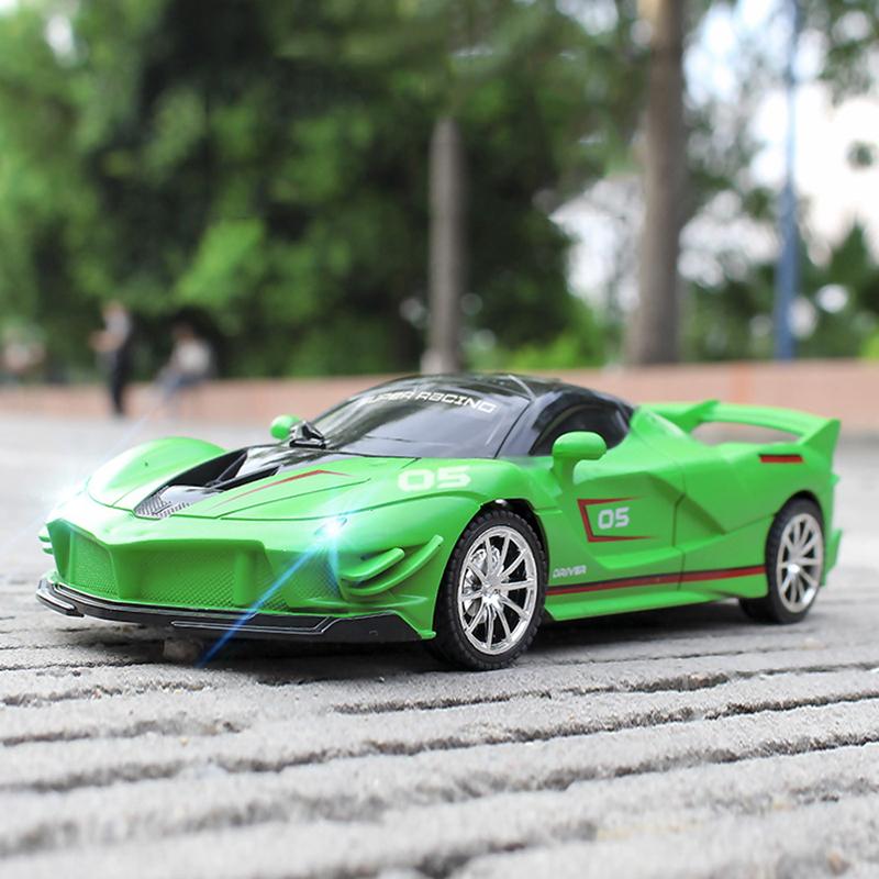 1:18 Радиоуправляемая машина 2.4G Высокоскоростная Машина для гонок с дистанционным управлением Со светом Дрифтовая гоночная модель автомобиля Детский рождественский подарок Детская игрушка