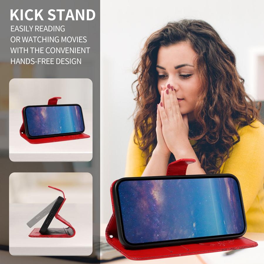 Чехол для телефона из кожи с тиснением в виде бабочки для VIVO Y18 Y28 Y38 Y17S Y19S Y27 Y16 Y35 Y21S Y20 V29E V29 V27 S18 S19, чехол-кошелек с ремешком