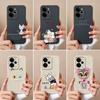 Чехлы для Oppo Realme C75x 14X 14 14T Narzo 10 30 60 P3 A5 Pro с милым рисунком котенка и совы жидкий силиконовый пылезащитный корпус для Oppo Shell